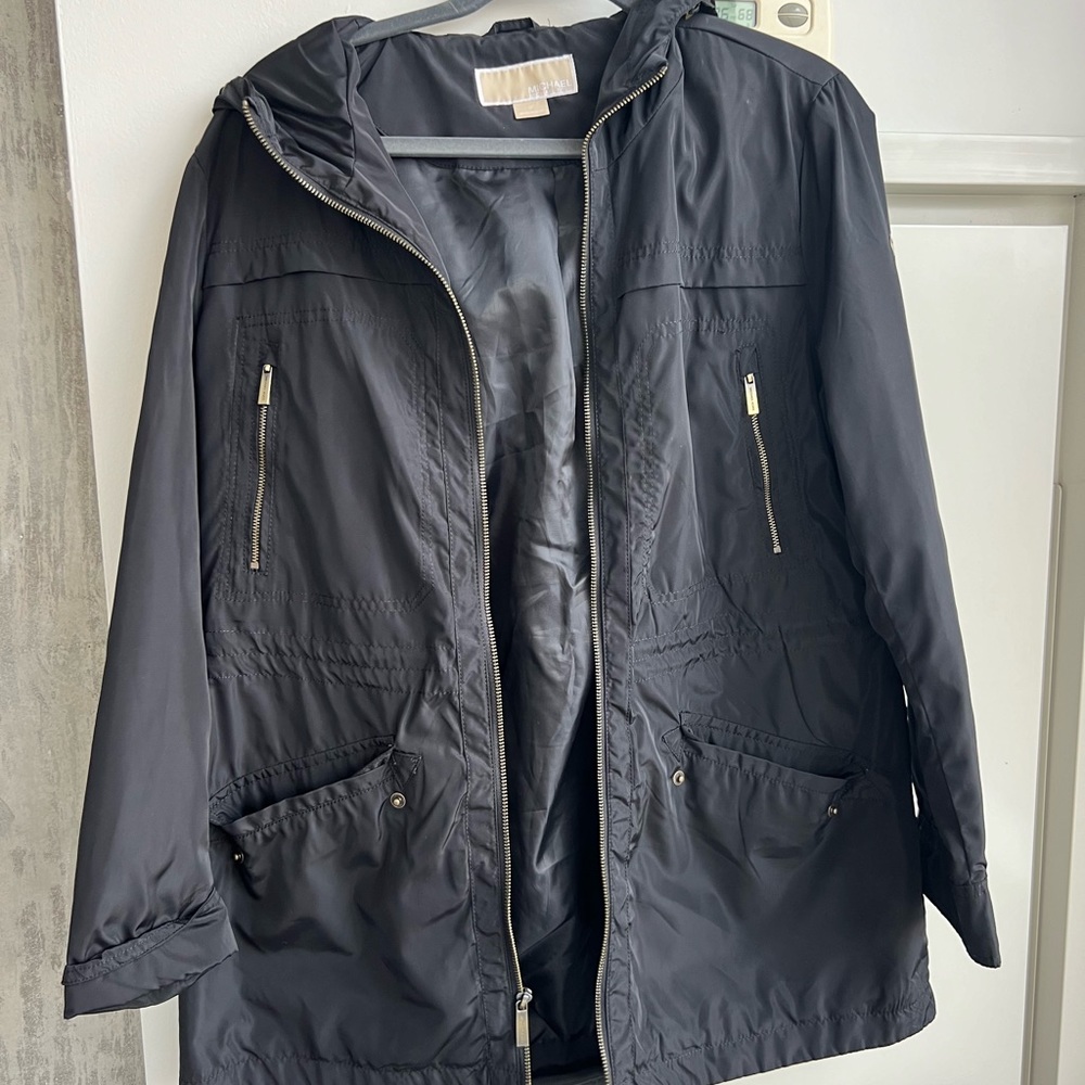 Michael Kors Black Rain Jacket - never Worn